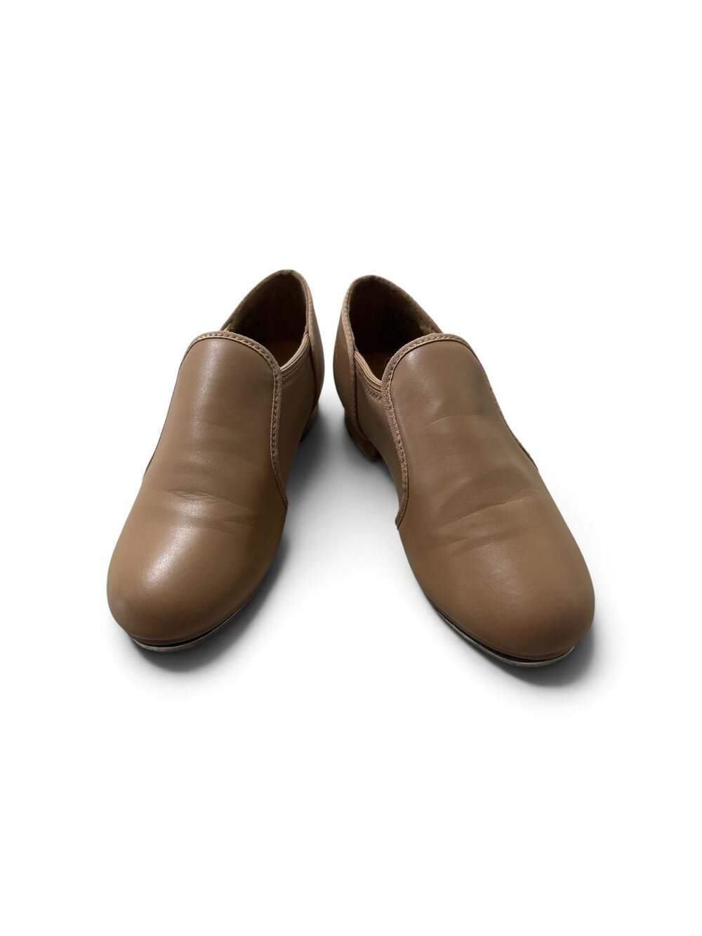 Weissman W1500 Slip-On Leather Tap Shoes in Tan, Size 5AM
